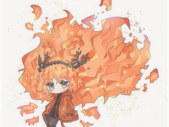 수채화 SD 커미션