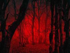 a monster with long hair