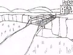 [사호 평온자의 자작 그림]협곡과 성