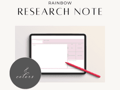 [굿노트서식] 연구노트