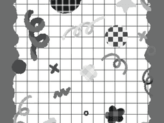 [몽글통통] 잘려있는 동글동글 컨페티 스티커 BLACK