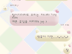 벚꽃 토베 카톡 테마 [ios/android]