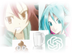 채찍뷰티와 하츠네미쿠와 사쿠라쿄코의 똥논쟁