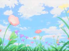 아름다운 유화에 향기를 더한 것은 꽃이 아닌 나비였다.