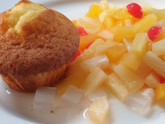 먹방 브베 - 후르츠 칵테일, 이름모를빵 먹방~