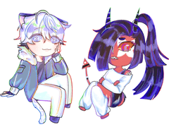 🖍️오일파스텔 SD 전신 풀채색 커미션 🖍️