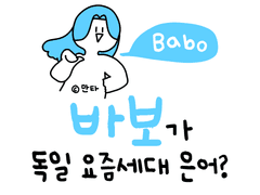 바보가 독일 요즘세대 은어?