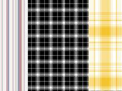 체크와 스트라이프 무늬 3종 브러시와 패턴 파일 (클립스튜디오)