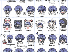 잼모티콘 비비드 굿노트용 스티커