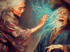 노구화위남 (老嫗化爲男: 늙은 여자가 남자가 되었다는 말)