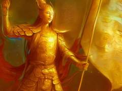 금갑장군 (金甲將軍, 깃발을 든 모습)