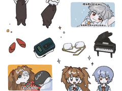 에반게리온 스티커 도안 배포