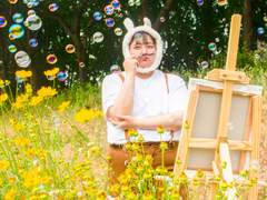 [癸卯年] 어느 여름날, 토끼 화백