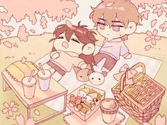 벚꽃 나들이 고정틀 커미션