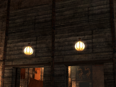 look for the lit lantern