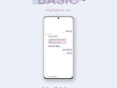 CHOMI BASIC | 형광펜 카카오톡 테마 블루베리- ios 아이폰