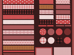 [RED] 잘려있는 마스킹테이프&스티커