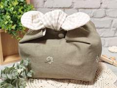 핸드메이드 도시락 주머니 겸 다용도 파우치