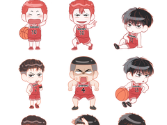 슬램덩크 북산 스티커+키링도안🏀