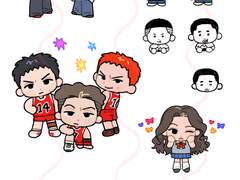 스티커 도안 유료 배포