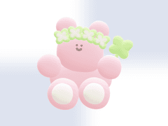 네잎클로버 곰베 카톡 테마 [ios/android]