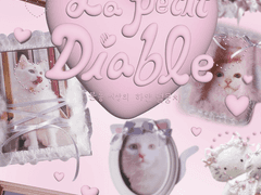 멜리 개인전 <la petit diable 분홍 세상의 하얀 털뭉치>