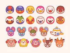 [배포] 콩눈 동숲 주민 굿노트 스티커 & PC 아이콘 2탄