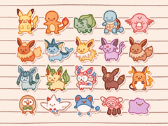 [배포] 콩눈 포켓몬 굿노트 스티커 & PC 아이콘