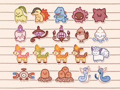 [배포] 콩눈 포켓몬 굿노트 스티커 & PC 아이콘 2탄