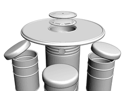 고깃집 테이블 [클립스튜디오 3D 모델링]