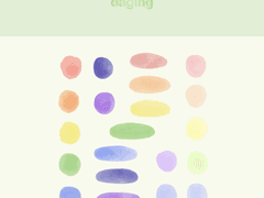 [굿노트 스티커] 수채화 스티커