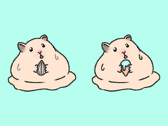 녹아내리는 햄스터