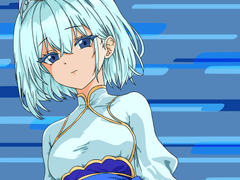 컬러링시트 0040 : character_woman_short-silver-hair_bright-blue-eyes_ascetic_holy