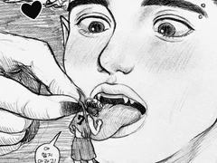 [약 명헌태섭] 거대 도깨비 이명헌을 그려보았다