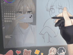 끄엑 이모티콘 작업