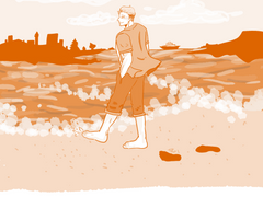 루행 썰 백업) 바닷가 산책하는 행맨