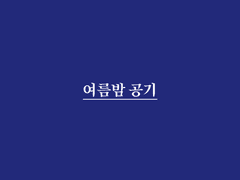 여름밤 공기