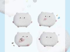 굿노트 스티커 - 햄스터의 날 포실포실4