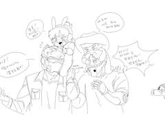 아저씨들과 꼬맹이 둘 나들이