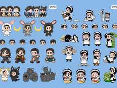 문나이트 낙서 스티커 도안 판매