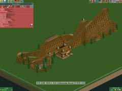 [RCT2]Reverse Wood 1 (우든 롤러코스터 - 역방향)