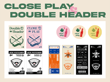 크로스플레이 더블헤더 비공식 굿즈