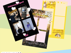 재도달글 인생네컷 프레임 공유