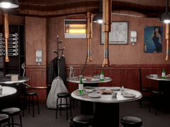 회색도시 회식장소 [블렌더/클립스튜디오 3D 모델링]