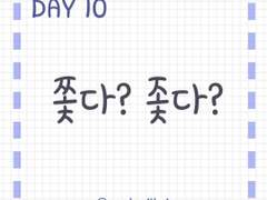 Day 10<심화>. 쫓다? 좇다?