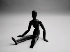 목각 인형과 주인