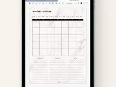 굿노트 만년 먼슬리 캘린더 세로형 속지 공유