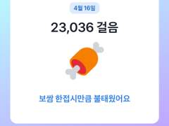 2023년 4월 16일 걸음 기록
