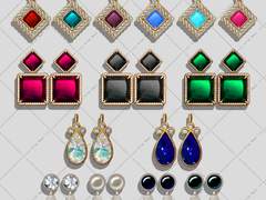 앤틱 악세사리 일러스트 세트