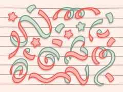 [굿노트] 말랑말랑 파스텔 컨페티 소재